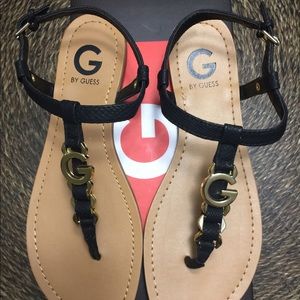 Guess Black Sandals - Size 8